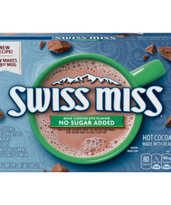 (4 Pack) Swiss Miss Sensible Sweets No Sugar Added Milk Chocolate Hot Cocoa Mix, 8 Count