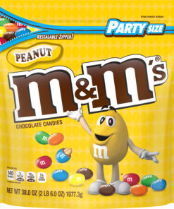 M&M’S Peanut Chocolate Candy, 38-Oz. Party Size Bag