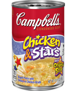 (4 pack) Campbell’s Condensed Chicken & Stars Soup, 10.5 oz. Can