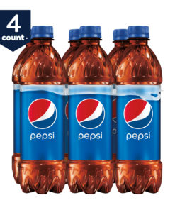 (4 Pack) Pepsi Soda, 16.9 fl oz Bottles, 6 Count