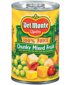 (6 pack) Del Monte Chunky Mixed Fruit in Juice, 15 oz