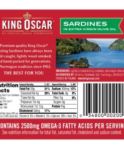 (2 Pack) King Oscar Wild Caught Sardines in Olive Oil, 3.75 oz