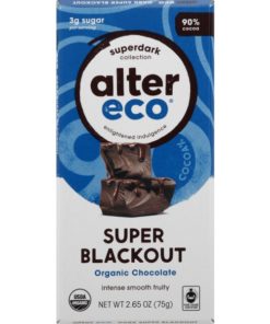 Alter Eco – Deepest Dark Super Blackout Organic Chocolate Bar , 2.65 Oz.
