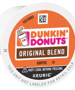 Dunkin’ Donuts Original Blend K-Cup Coffee Pods, Medium Roast, 22 Count For Keurig and K-Cup Compatible Brewers