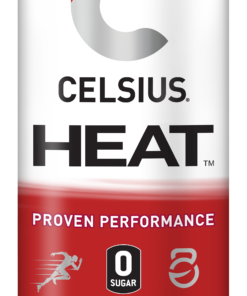 CELSIUS HEAT Inferno Punch Performance Energy Drink, Zero Sugar, 16oz. Can, 12 Pack