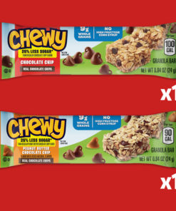 Quaker Chewy Granola Bars, 25% Less Sugar, 2 Flavor Variety Pack (24 Pack)