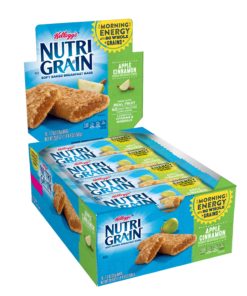 Kellogg’s Nutri-Grain Soft Baked Apple Cinnamon Breakfast Bars, 1.3 Oz., 16 Count