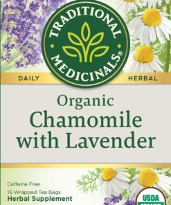 Traditional Medicinals, Organic Chamomile With Lavender, Tea Bags, 16 Count