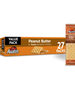 Austin Sandwich Crackers Peanut Butter on Toasty Crackers Value Size 37.2 Oz