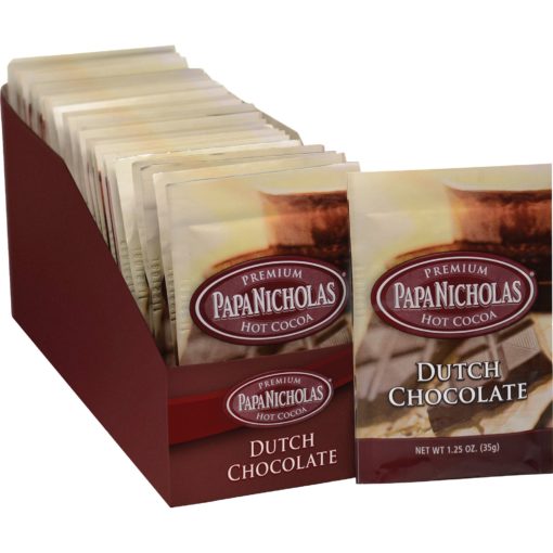 PapaNicholas, PCO79224, Premium Hot Cocoa – Dutch Chocolate, 24 / Carton
