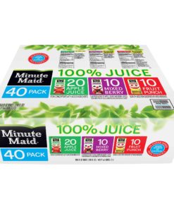 MINUTE MAID 100% Juice Box Variety Pack, 6 oz, 40 Count