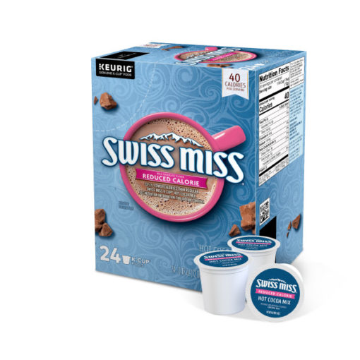 Swiss Miss Reduced Calorie Hot Cocoa, Keurig K-Cup Pod, 24 Ct