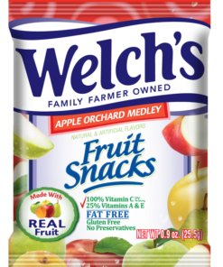 Welch’s 279 Welch’S Fruit Snacks Apple Orchard Medley 250-.9 Ounce
