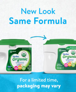 Similac Organic Non-GMO Baby Formula, 6 Count Powder, 1.45-lb Tub