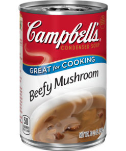 (4 pack) Campbell’s Condensed Beefy Mushroom Soup, 10.5 oz. Can