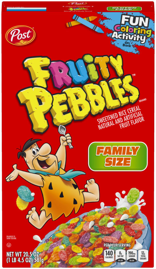 Post Fruity Pebbles Cereal 20.5 oz. Box