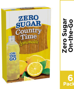 (5 Pack) Country Time Lemonade On-The-Go, Zero Sugar Powdered Drink Mix