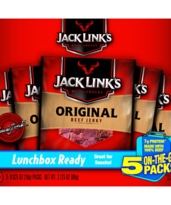 Jack Link Beef Jerky, Original, 0.625oz, 5ct