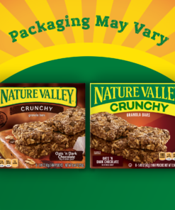 Nature Valley Crunchy Granola Bars, Oats ‘n Dark Chocolate, 12 Ct, 8.94 Oz
