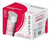 VOSS STRAWBERRY-GINGER FLAVORED SPARKLING WATER 330ML PET
