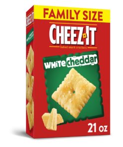 Cheez-It White Cheddar Family Size Baked Cheese Crackers – 21 Oz Box
