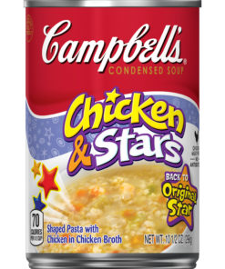 (4 pack) Campbell’s Condensed Chicken & Stars Soup, 10.5 oz. Can