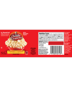(2 Pack) Orville Redenbacher’s Popping & Topping Buttery Flavored Oil, 16 Fluid Ounce