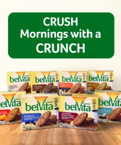 belVita Cranberry Orange Breakfast Biscuits, 5 Packs (4 Biscuits Per Pack)