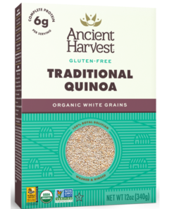 (3 Pack) Ancient Harvest Gluten-Free Traditional Quinoa Organic Grains, 12.0 OZ