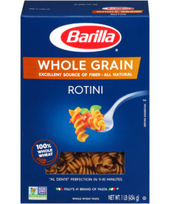 (4 pack) Barilla Pasta Whole Grain Rotini, 16.0 oz