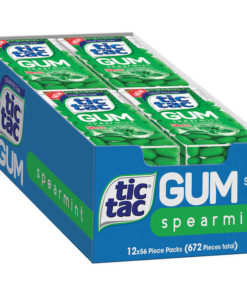 Tic Tac Gum, Spearmint (Pack of 12)