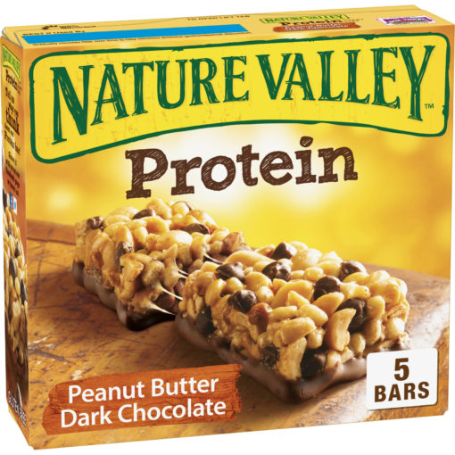 Nature Valley 10g Protein Chewy Granola Bars, Peanut Butter Dark Chocolate, 5 Ct, 7.1 Oz