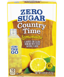 (5 Pack) Country Time Lemonade On-The-Go, Zero Sugar Powdered Drink Mix