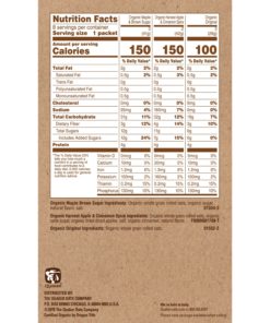 Quaker Instant Oatmeal, Organic, Variety Pack, 8 Packets (3 Maple & Brown Sugar, 2 Apple & Cinnamon Spice, 3 Original)