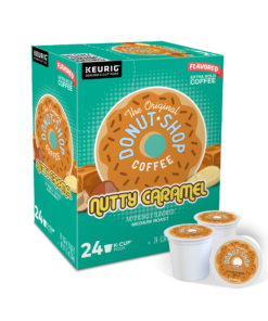 The Original Donut Shop Nutty Caramel, Flavored K-Cup Pods, Medium Roast, 24 Count For Keurig Brewers