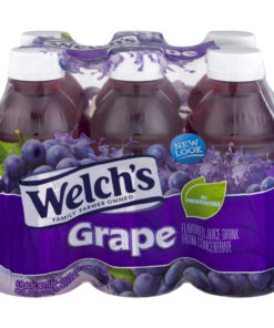 (4 Pack) Welch’s Juice, Grape, 10 Fl Oz, 6 Count