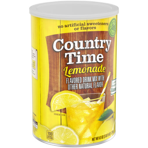 Country Time Lemonade Drink Mix, 63 oz Canister