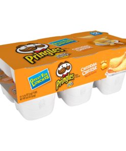 Pringles Cheddar Cheese Potato Crisps Chips Snack Stacks 8.8 oz 12 Ct