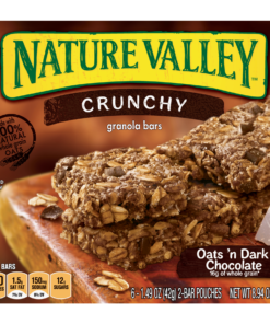 Nature Valley Crunchy Granola Bars, Oats ‘n Dark Chocolate, 12 Ct, 8.94 Oz