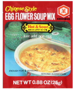 (4 Pack) Kikkoman Chinese Style Egg Flour Mix Hot & Sour Soup, .88 oz