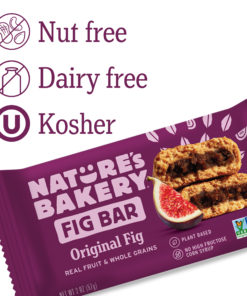 Nature’s Bakery Whole Wheat Original Fig Bar, 10 Twin Packs, 2 Oz each