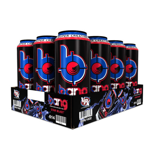 BANG Star Blast Energy Drink with Super Creatine, 16oz 12pk