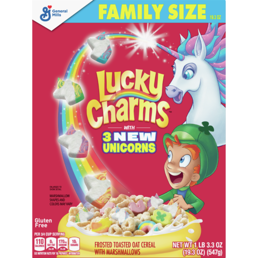 Lucky Charms, Marshmallow Cereal, Gluten Free, 19.3 oz