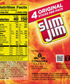 Slim Jim snack-sized smoked meat stick original 1.12 oz. 12-count