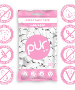 PUR Gum, Aspartame Free Bubblegum Gum, 55pcs