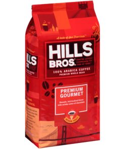 Hills Bros. 100% Arabica Premium Gourmet Whole Bean Coffee, Medium Roast, 32 Ounce