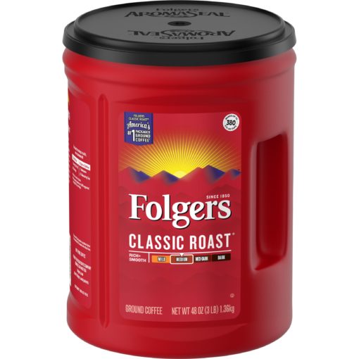 Folgers Classic Roast Ground Coffee, 48-Ounce