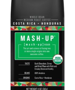 Boyer’s Mash-Up Costa Rica + Honduras Blend Whole Bean Coffee, Medium Roast, 11 oz