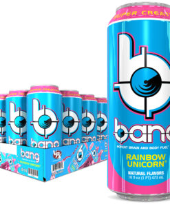 Bang Rainbow Unicorn Energy Drink with Super Creatine, 16oz 12pk