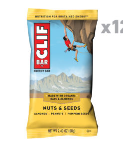 Clif Bar, Nuts & Seeds, 12 Energy Bars, 2.4 Oz each